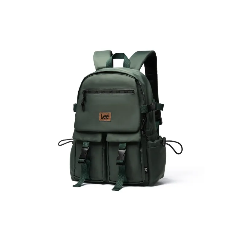 Lee Oxford Backpacks Backpack Unisex Black/Khaki/Alpine Green-10