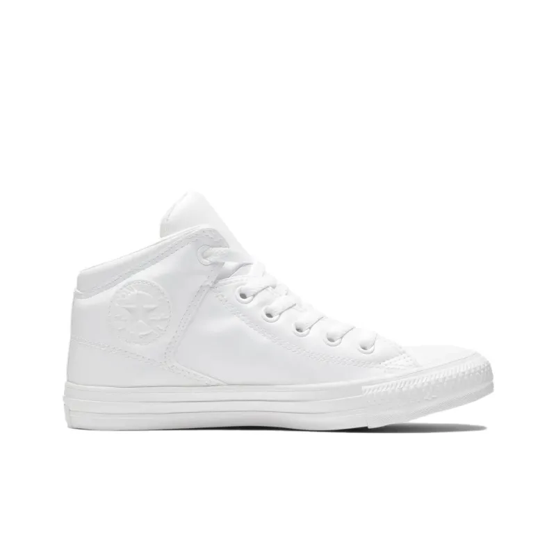 Converse Chuck Taylor All Star Slip Resistant Mid Top Canvas Shoes Unisex White-1