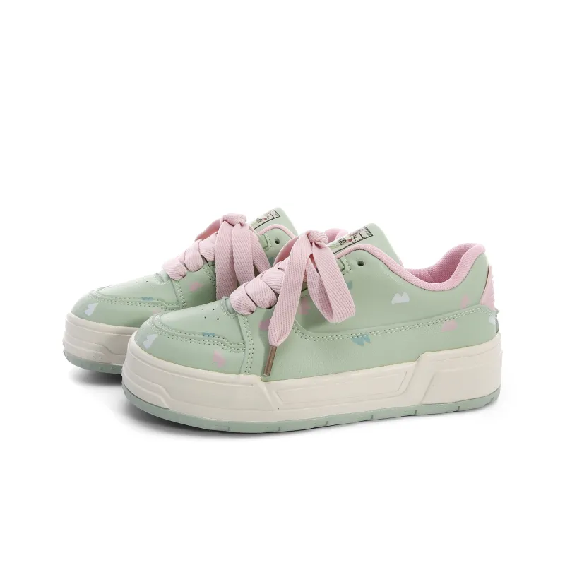 Lovely You Lightweight Low Top Skateboard Shoes Women's-11