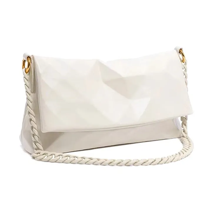 CLEVER& KETCH PU Tote Bag Shoulder Bag Regular Women's Ecru/Black/Khaki/Yellow-1