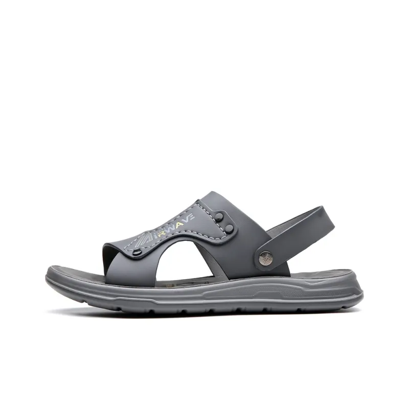 PAMATE Beach Sandals Men Gray, Black-1