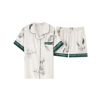 The Story Of The Flower Season Pajama Set Women's White