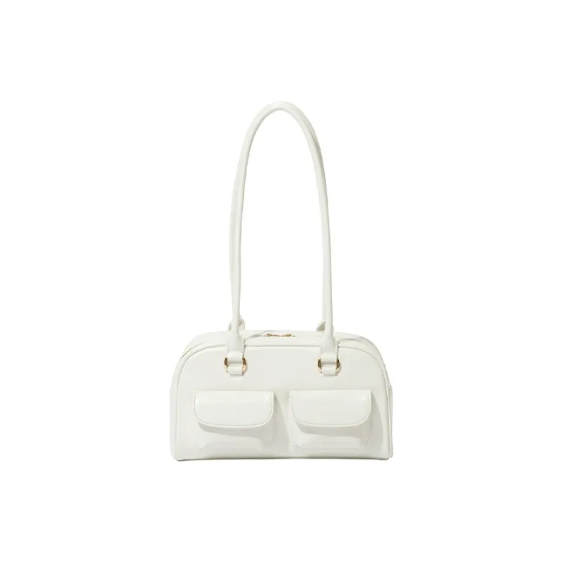 Jade En Plus PU Shoulder Bag Regular Women's Blue/Ecru/Black/Brown-13