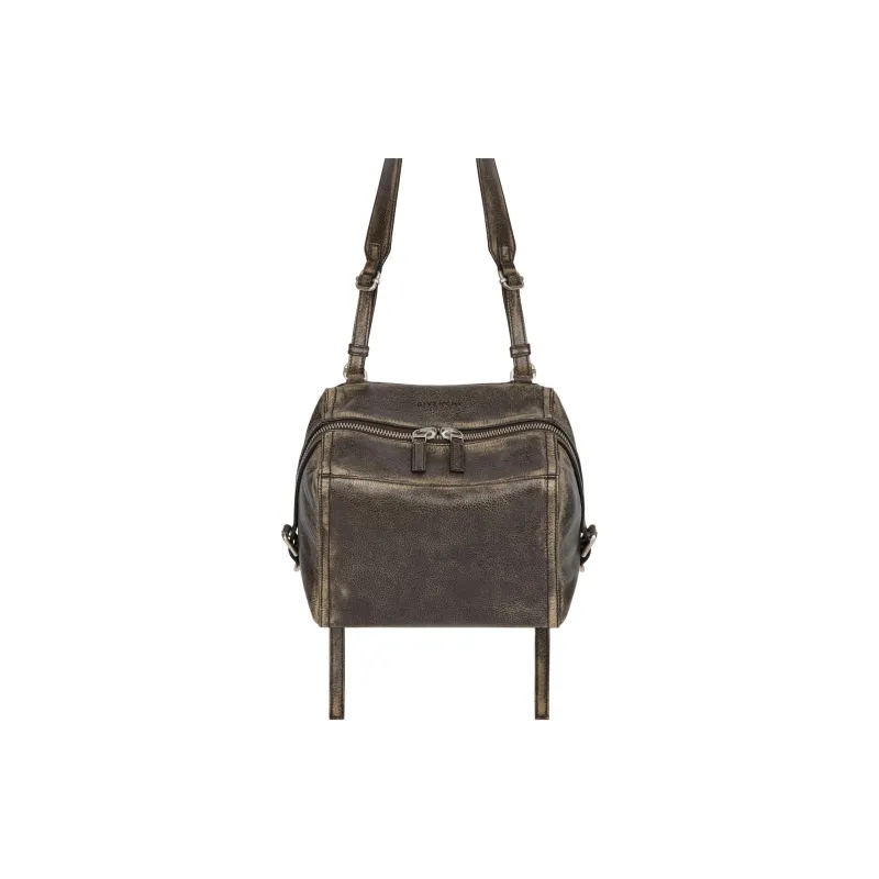 Givenchy Calfskin Shoulder Bag, Crossbody Bag Small Size Men's Beige & Chestnut-1