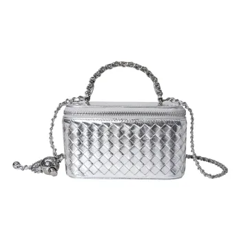 Moran & Karly Cow Leather One Shoulder Handbags Regular Women's Space Silver