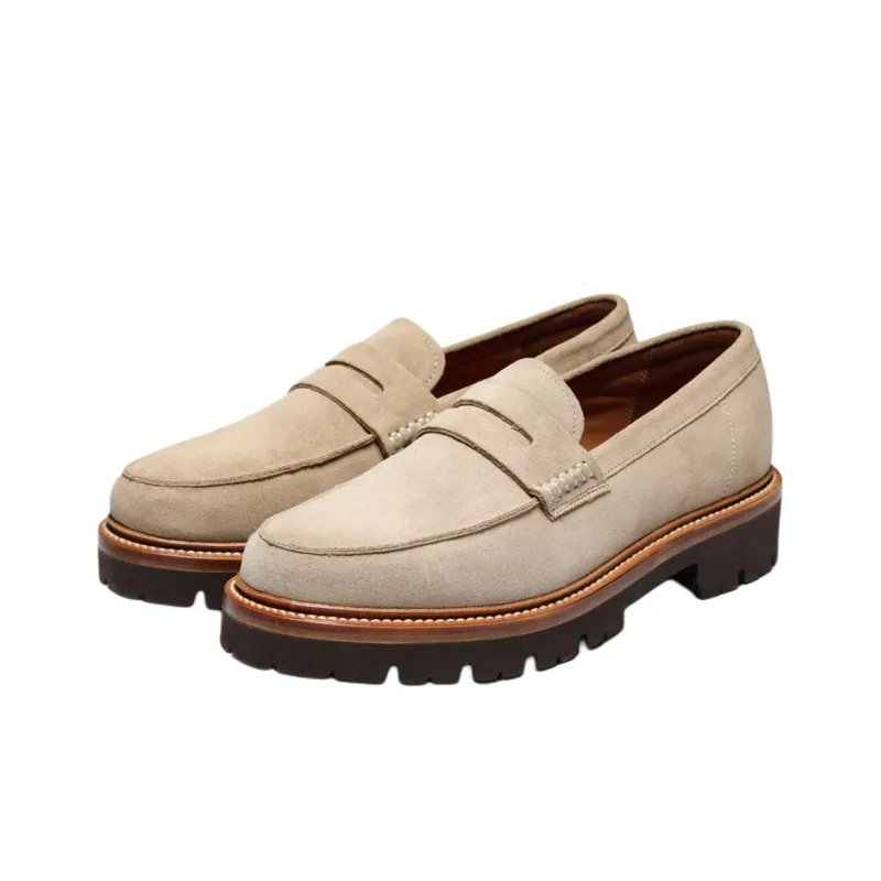 GRENSON Jago Loafers Men's Beige-2