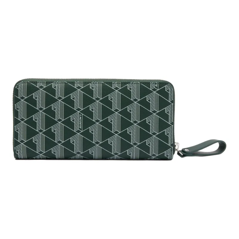 LACOSTE Coated Polyester Wallet Women's Green-1
