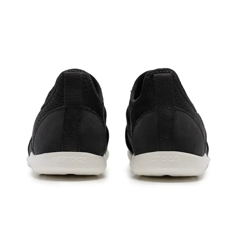 Crocs Abrasion Resistant Slip Resistant Low Top Casual Shoes Women's Black-3