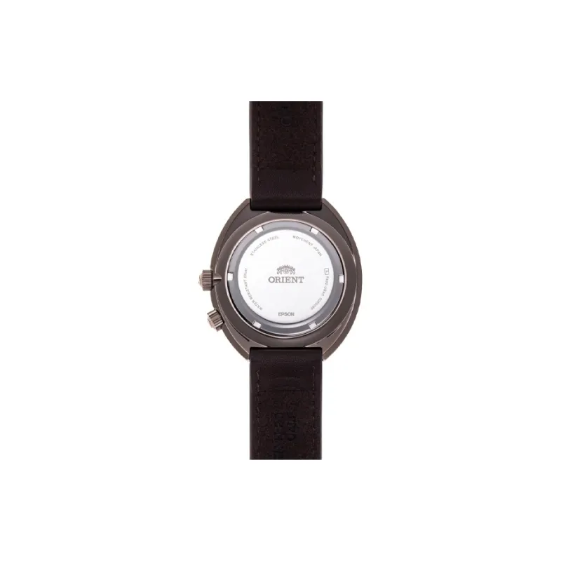 ORIENT Automatic Mechanical Movement Leather Strap Watch Men's Watches Black Dial-1