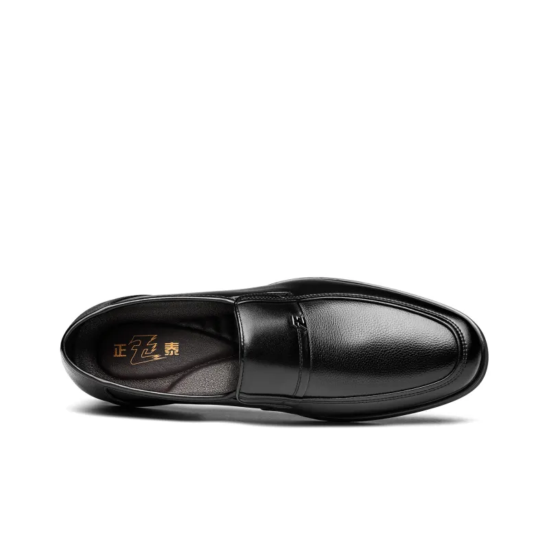 CHINT Dress Shoes Men Low Top Black-2