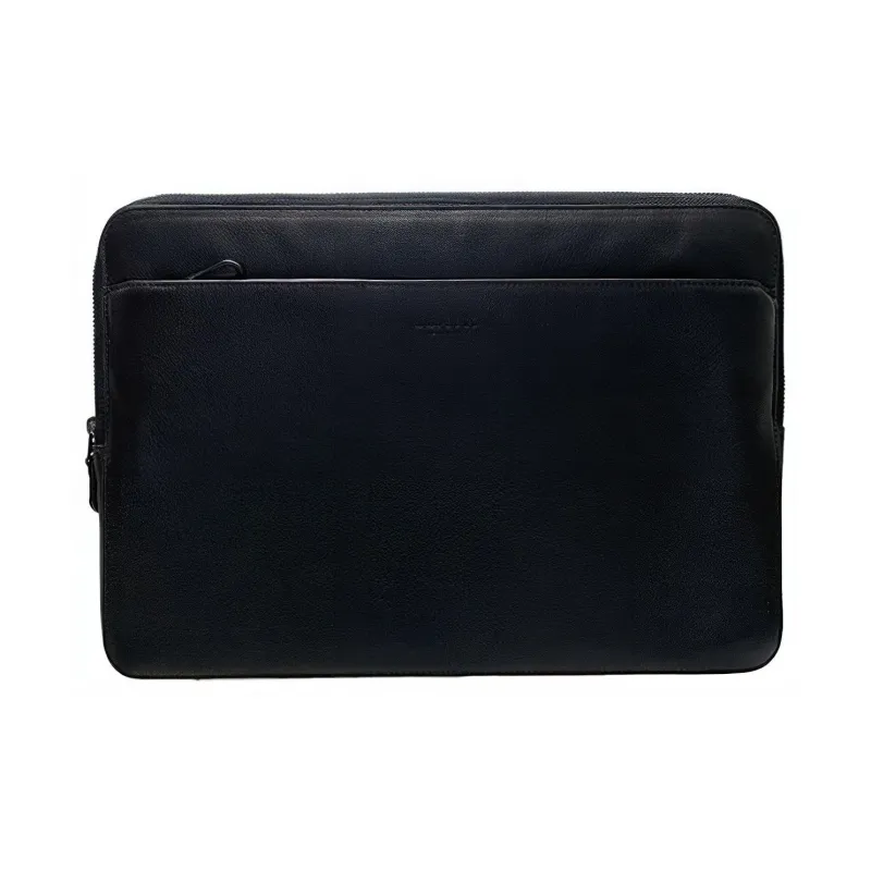 COACH Leather Laptop Bag Tubas Men's Black-0