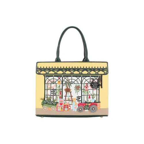 Vendula PU One Shoulder Handbag Medium Size Women's Yellow