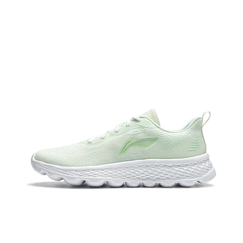 LiNing Low Top Running Shoes Women's White Green-0