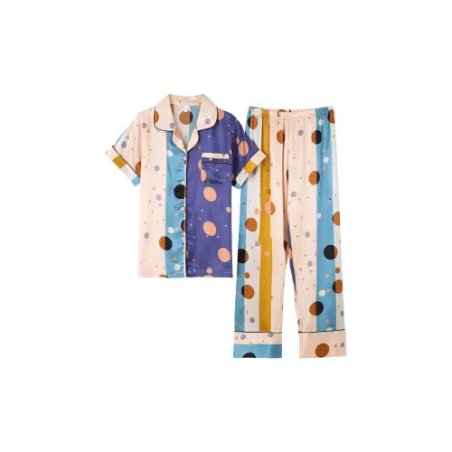 The Story Of The Flower Season Pajama Set Women's Multicolor