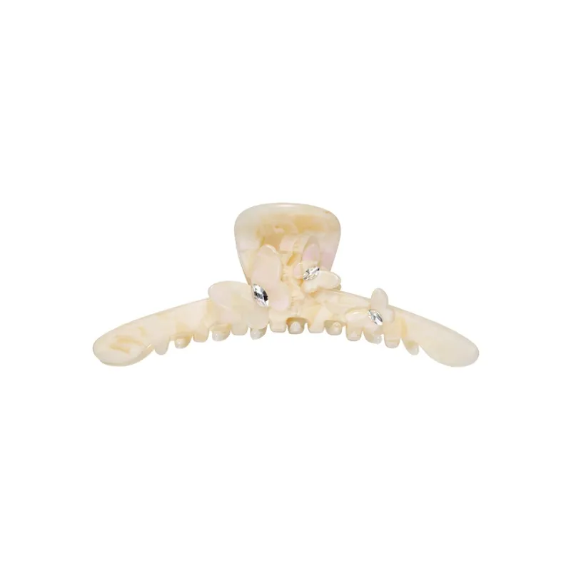 CAROMAY Hair Clips Women's Cream Yellow Classic Black-0
