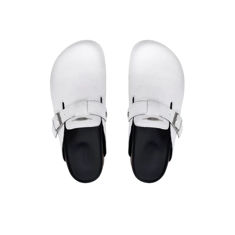 TERRA INCOGNITA Cork Sole Fuzzy Quiet Wrap toe Slippers Unisex-2