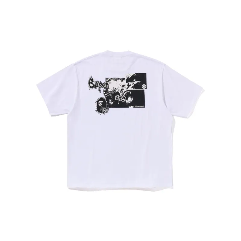 Bape Mad Ape Graphic Logo Relaxed Fit Tee-5