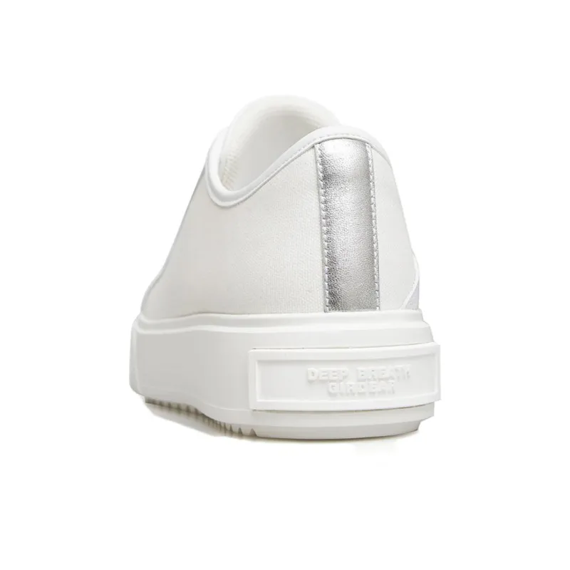Brother Is Really Good Low-Top Skateboard Shoes Women's White-2