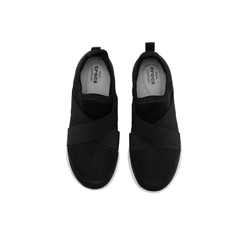 Crocs Abrasion Resistant Slip Resistant Low Top Casual Shoes Women's Black-2
