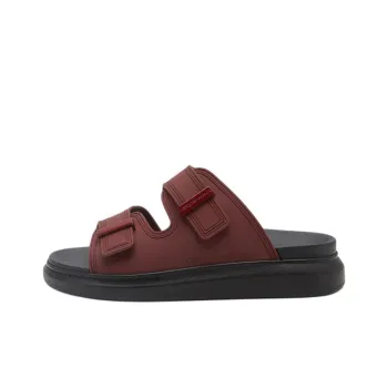 Alexander McQueen Slide Slippers Men's Burgundy