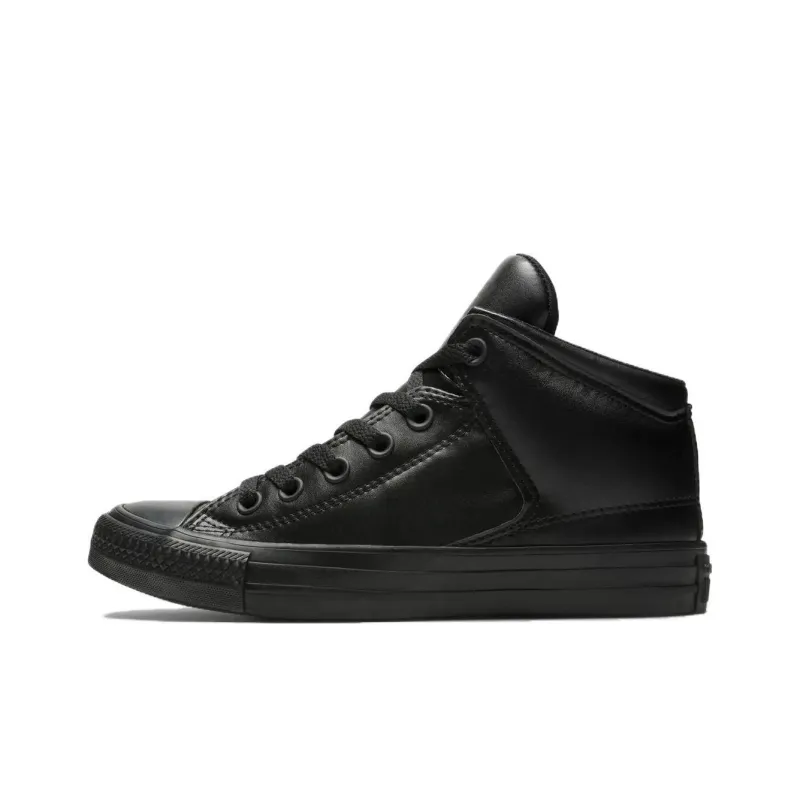 Converse Chuck Taylor All Star Slip Resistant Mid Top Canvas Shoes Unisex Black-0