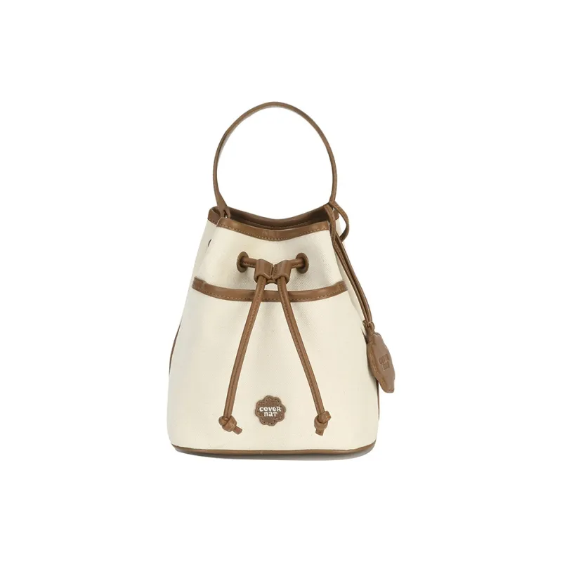 COVERNAT Canvas Shoulder Bag, Crossbody Bag, Handbag Trumpets Women's White-0