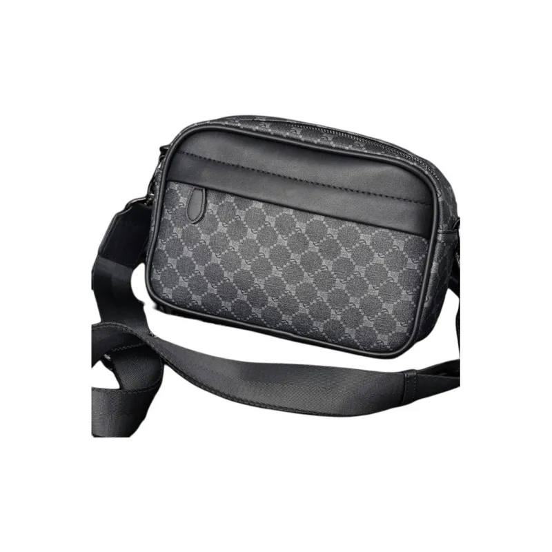 CARTELO Polyester With PVC Crossbody Bag Shoulder Bag Unisex Pattern Black-1