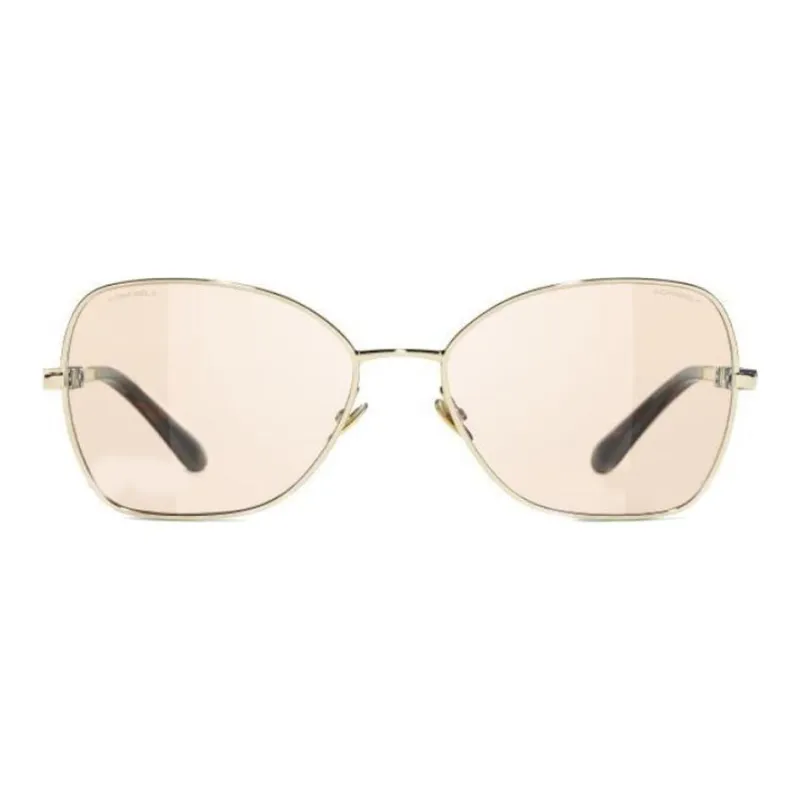 CHANEL Butterfly Sunglasses Unisex Gold-1