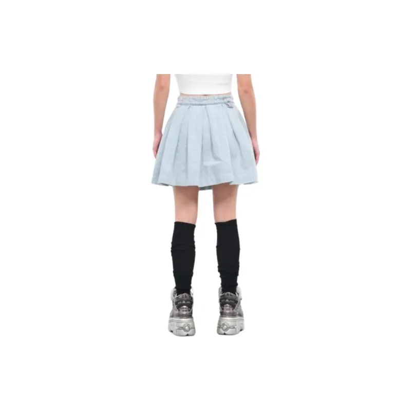 Vetements Pleated Denim Skirt-1