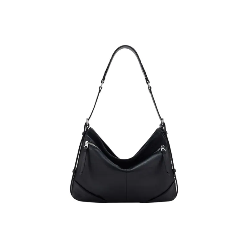 COCCINELLE Fabric With Cow Leather Shoulder Bag Large Size Women's-0