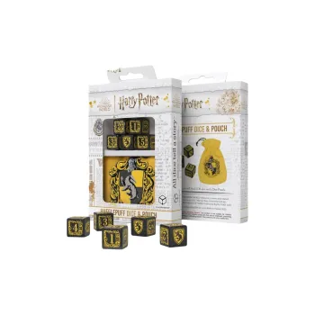 Q WORKSHOP Harry Potter Hufflepuff Black D6 Dice Board Games