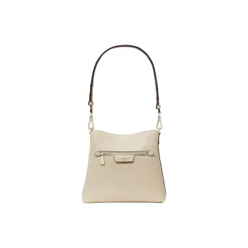 Kate Spade Hudson Litchi Grain Leather Crossbody Bag, Shoulder Bag Regular Women's Light Umber