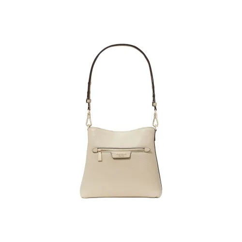 Kate Spade Hudson Litchi Grain Leather Crossbody Bag, Shoulder Bag Regular Women's Light Umber