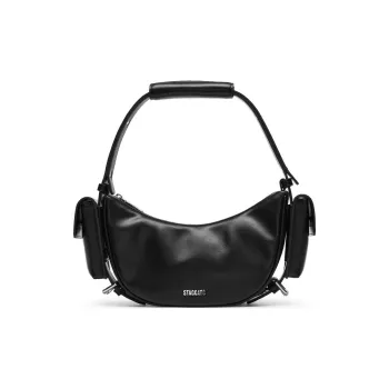 Staccato Artificial Leather Shoulder Bag Regular Women's Nighttime Black