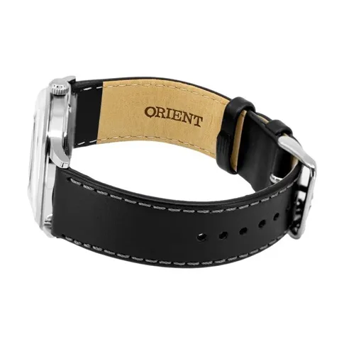 ORIENT Automatic Mechanical Movement Cow Leather Strap Watch Men's Watches Gray Dial-2