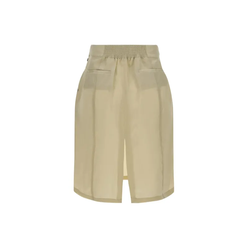 SAINT LAURENT Button Detailed Pencil Skirt-1