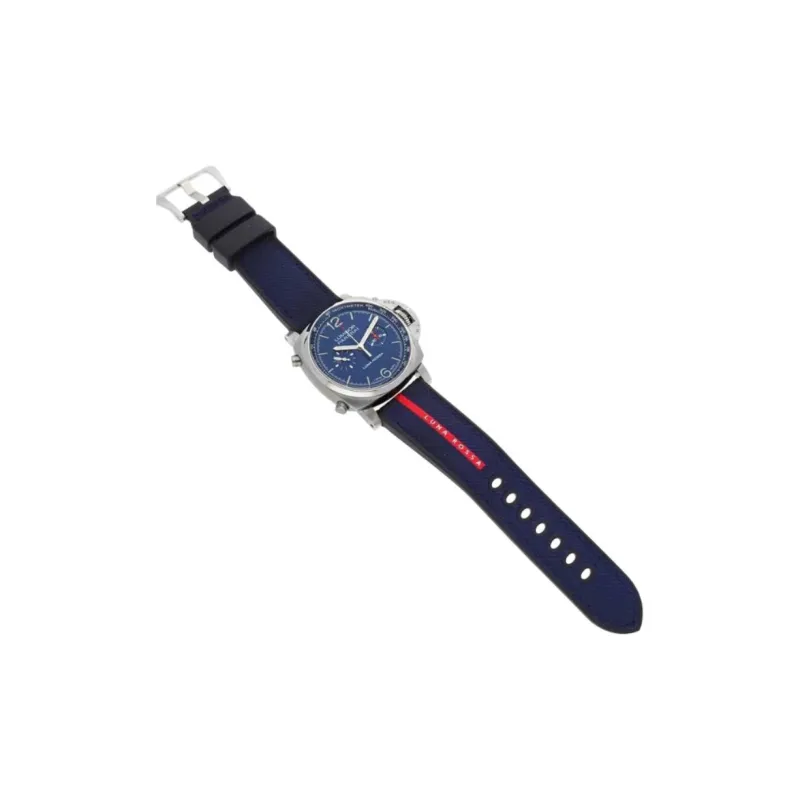 PANERAI Automatic Mechanical Movement Men's Watch Blue Dial Stainless Steel Watch Case Rubber Strap-2