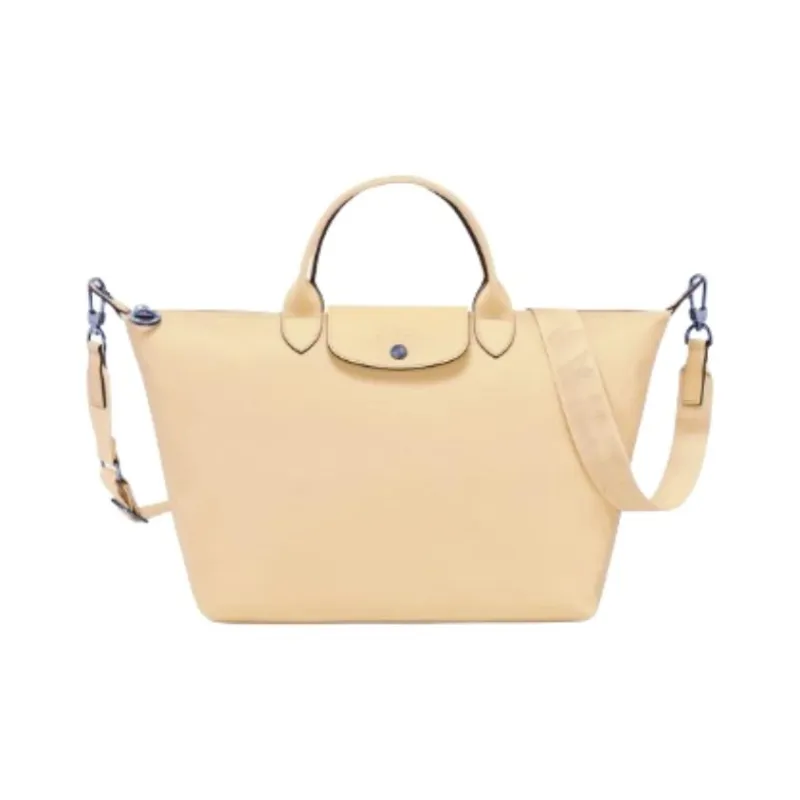 LONGCHAMP Le Pliage Xtra Cow Leather Dumpling Bag, One Shoulder Handbag Regular Women's Yellow-2
