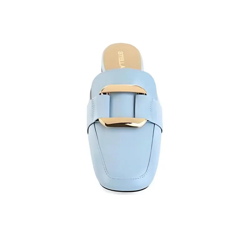 STELLA LUNA Wrap-toe Slippers Women's Blue-3