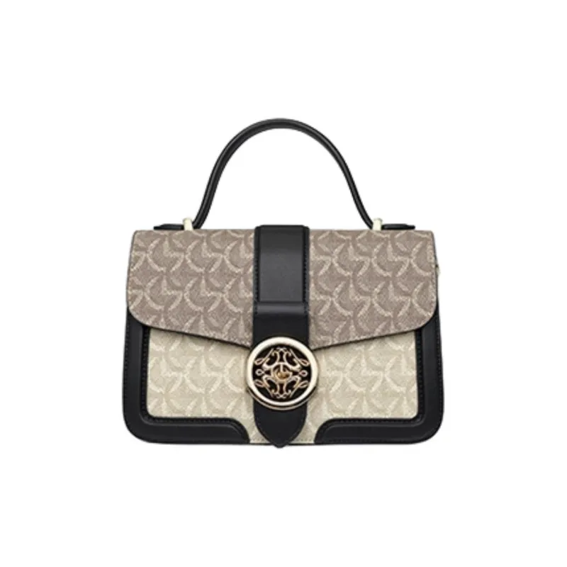 GOLDLION PVC Portable Crossbody Bag Shoulder Bag Women's Black-0