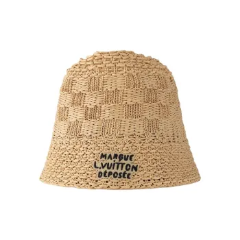 LOUIS VUITTON Damier Raffia Hat