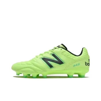 New Balance 442 V2 Pro HG Rubber Short Studs Anti Slip Wear Resistant Soccer Shoes Unisex Lime Green