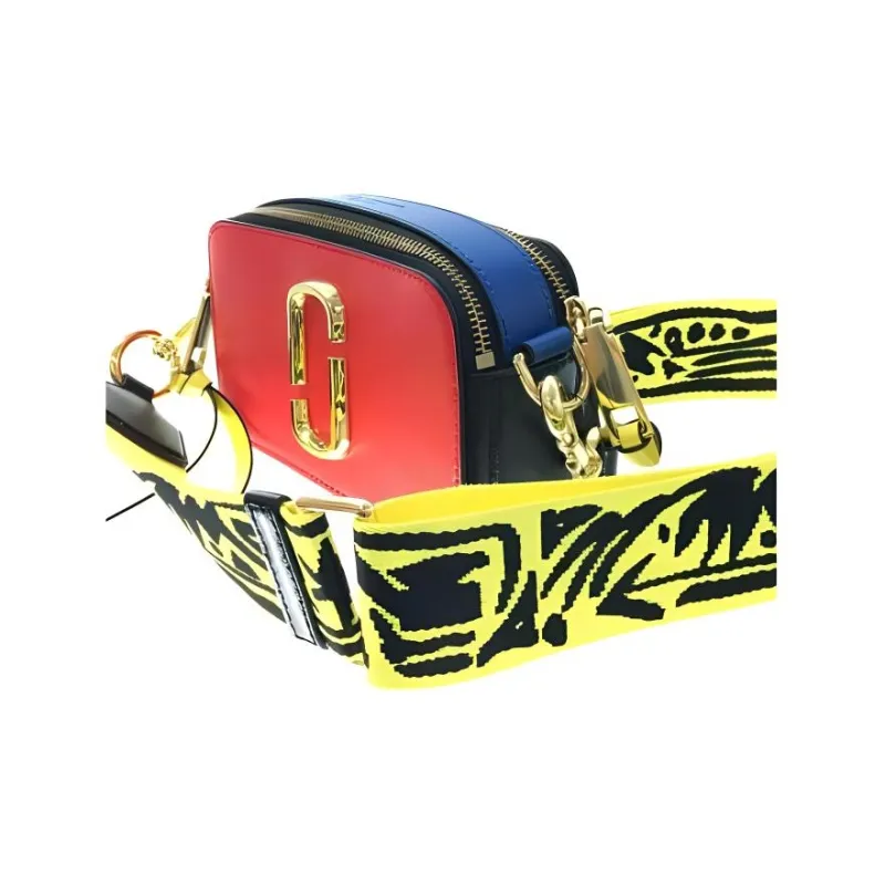 MARC JACOBS The MARC JACOBS The Snapshot With MARC JACOBS Signature Strap Poppy Red Multi-1