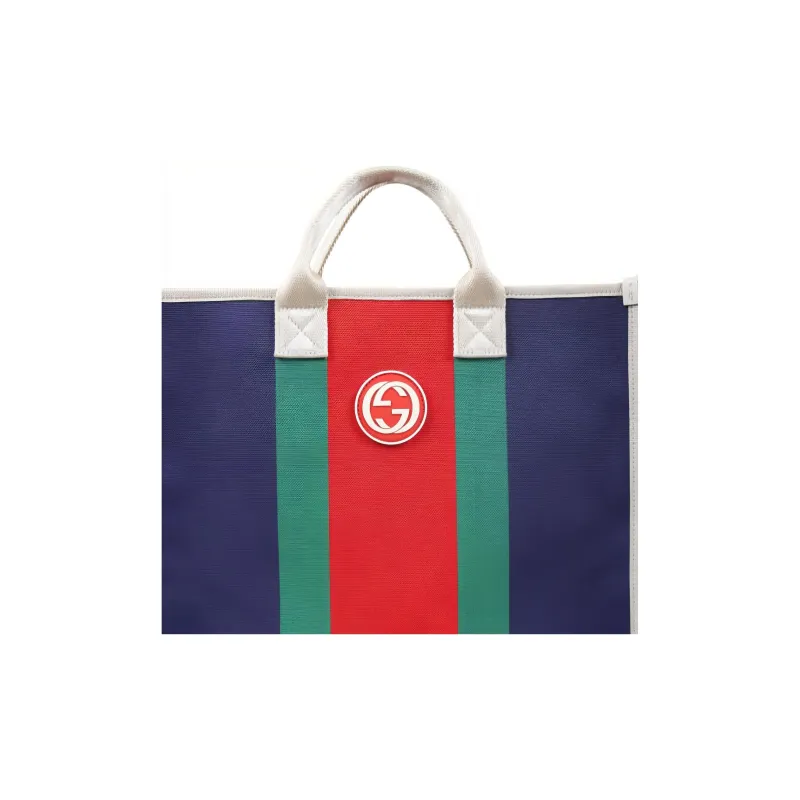 GUCCI Polyurethane Tote Bag Shopping Bag Handbag Kids' Multicolor-3