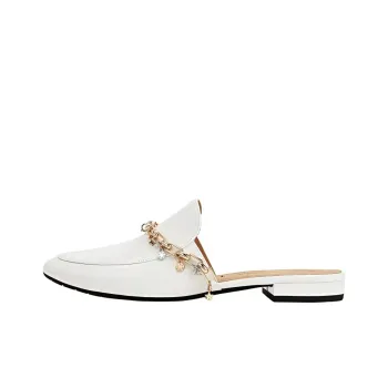 STELLA LUNA Wrap-toe Slippers Women's White