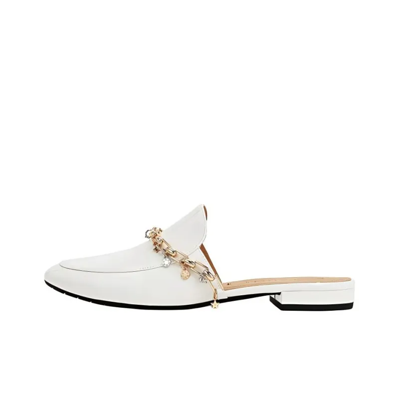STELLA LUNA Wrap-toe Slippers Women's White-0
