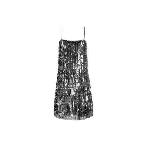 ALICE+OLIVIA Slip Dresses Women's Light Gray