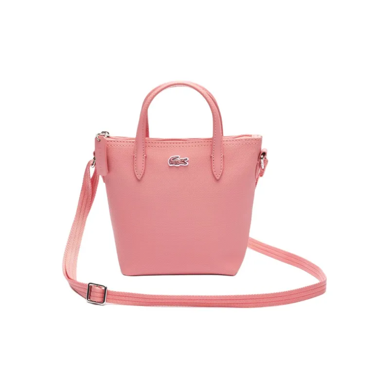 LACOSTE PVC Crossbody Bag Shoulder Bag Handbags Mini Women's Pink-0