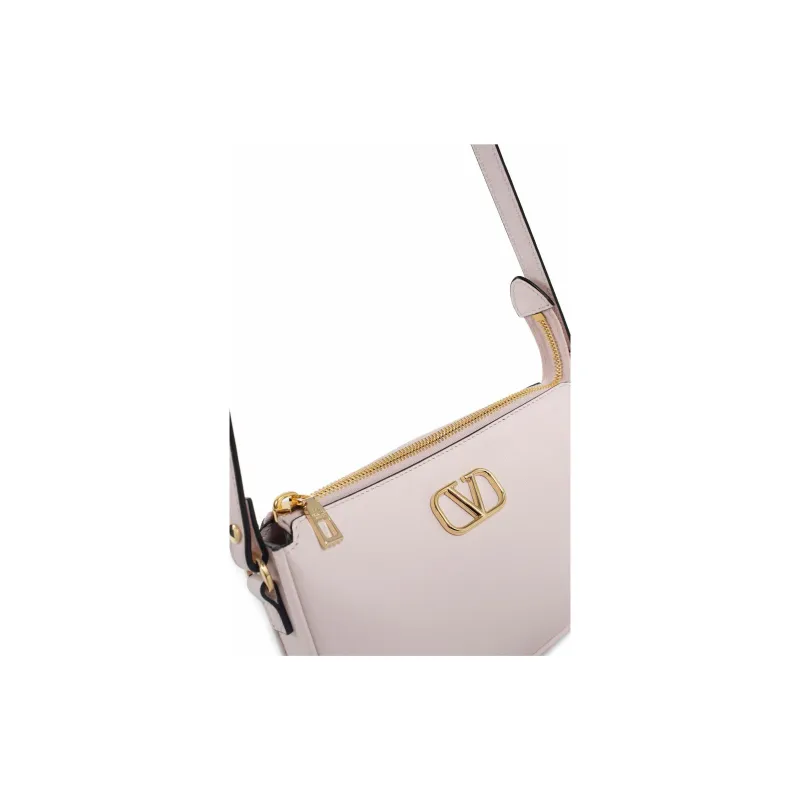Valentino Calfskin Crossbody Bag, Shoulder Bag Women's Pink-4