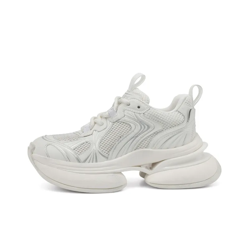 Rosa Bianca Cushioning Height Increasing Low-Top Chunky Sneakers Women's-0